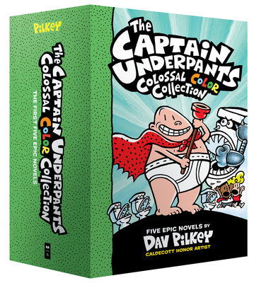 Book cover for The Captain Underpants Colossal Color Collection (Captain Underpants #1-5 Boxed Set)