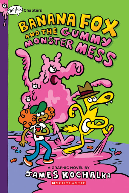 Book cover for Banana Fox and the Gummy Monster Mess: A Graphix Chapters Book (Banana Fox #3)