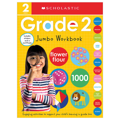 Book cover for Second Grade Jumbo Workbook: Scholastic Early Learners (Jumbo Workbook)