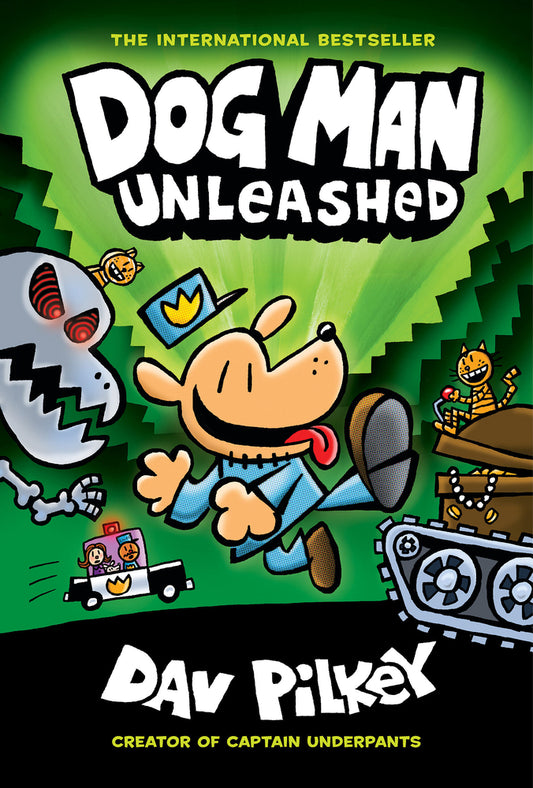 Book cover for Dog Man Unleashed: A Graphic Novel (Dog Man #2): From the Creator of Captain Underpants: Volume 2