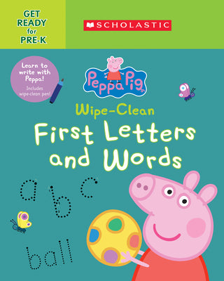 Book cover for Peppa Pig: Wipe-Clean First Letters and Words