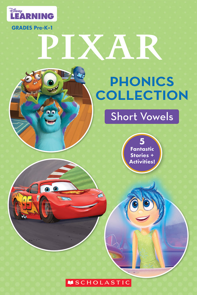 Book cover for Disney Pixar Phonics Collection: Short Vowels (Disney Learning: Bind-Up)