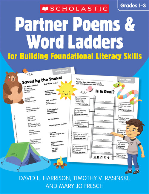 Book cover for Partner Poems & Word Ladders for Building Foundational Literacy Skills: Grades 1-3