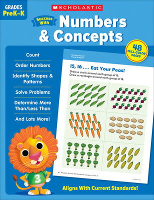 Book cover for Scholastic Success with Numbers & Concepts Workbook