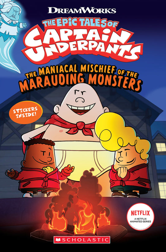 Book cover for The Maniacal Mischief of the Marauding Monsters (the Epic Tales of Captain Underpants Tv)