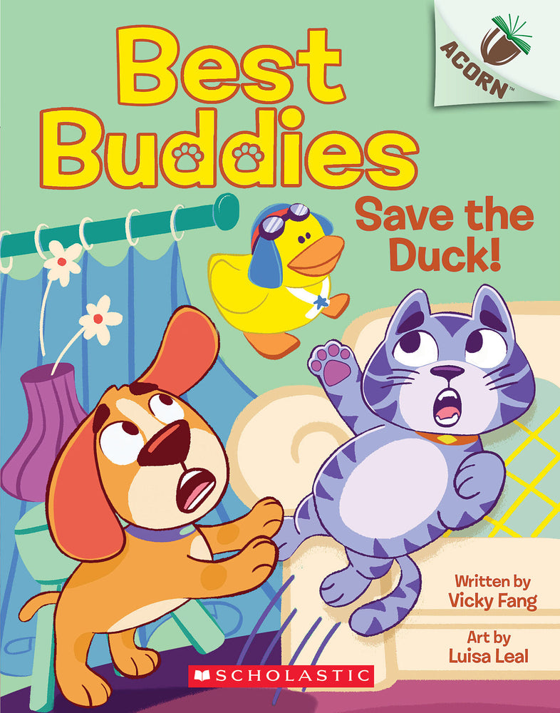 Book cover for Save the Duck!: An Acorn Book (Best Buddies #2)