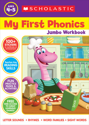 Book cover for Scholastic Phonics Jumbo Workbook