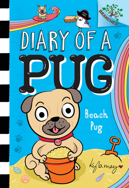 Book cover for Beach Pug: A Branches Book (Diary of a Pug #10)