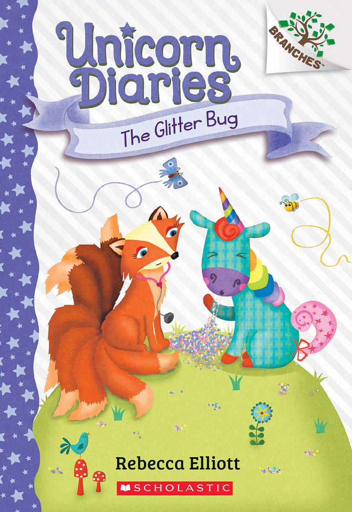 Book cover for The Glitter Bug: A Branches Book (Unicorn Diaries #9)