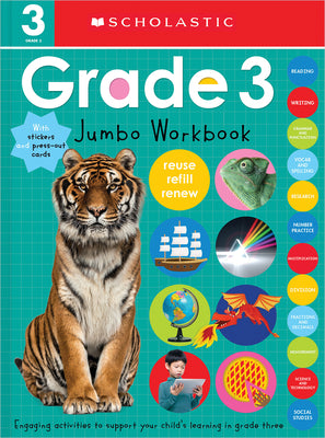 Book cover for Third Grade Jumbo Workbook: Scholastic Early Learners (Jumbo Workbook)