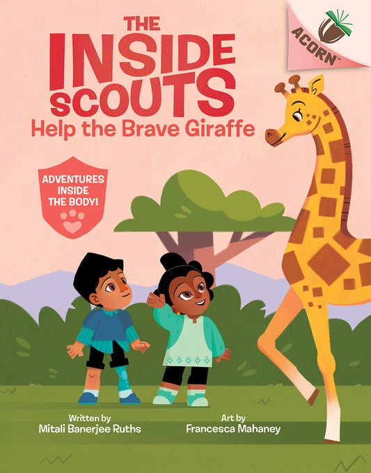 Book cover for Help the Brave Giraffe: An Acorn Book (the Inside Scouts #2)
