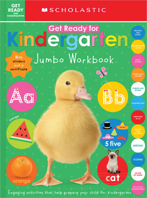 Book cover for Get Ready for Kindergarten Jumbo Workbook: Scholastic Early Learners (Jumbo Workbook)