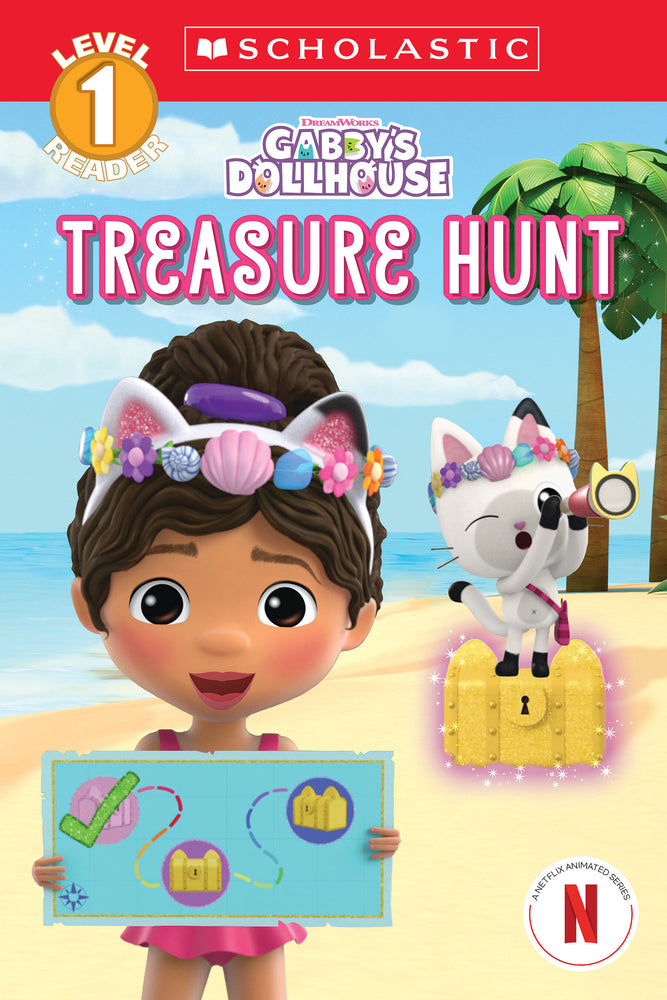 Book cover for Treasure Hunt (Gabby's Dollhouse: Scholastic Reader, Level 1 #3)