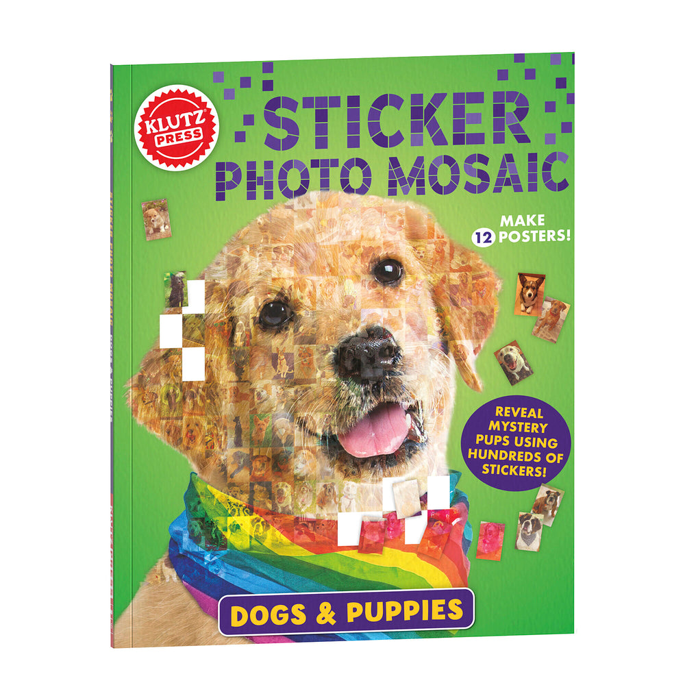 Book cover for Sticker Photo Mosaic: Dogs & Puppies