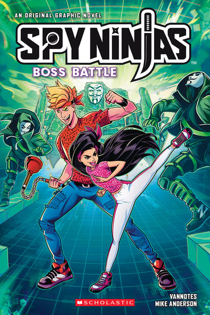 Book cover for Boss Battle (Spy Ninjas Official Graphic Novel #3)