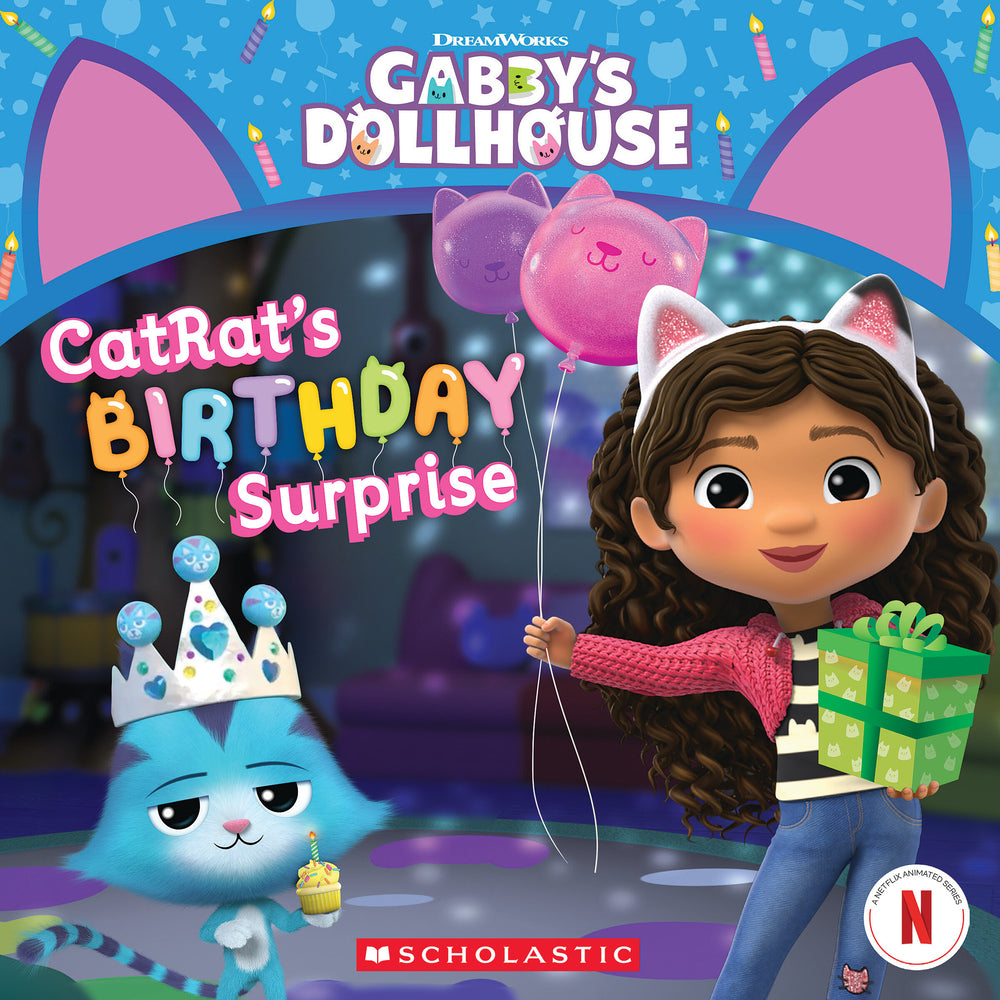Book cover for Catrat's Birthday Surprise (Gabby's Dollhouse 8x8 #10)