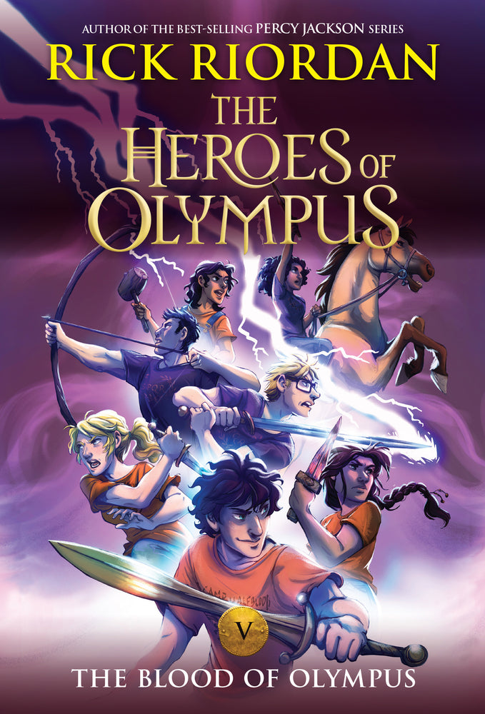 Book cover for Heroes of Olympus, The, Book Five: Blood of Olympus, The-(New Cover)