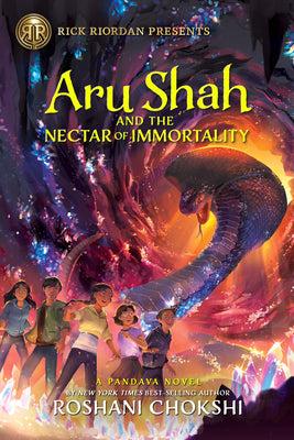 Book cover for Rick Riordan Presents Aru Shah and the Nectar of Immortality (a Pandava Novel, Book 5): A Pandava Novel Book 5