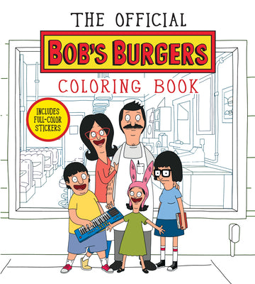 Book cover for The Official Bob's Burgers Coloring Book