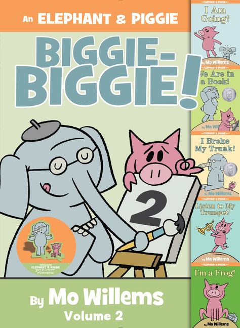 Book cover for Elephant and Piggie Biggie!