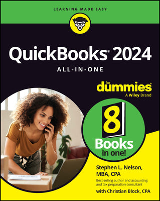 Book cover for QuickBooks 2024 All-In-One for Dummies