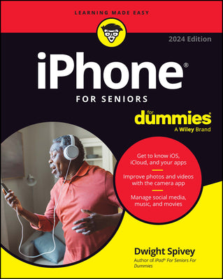 Book cover for iPhone for Seniors for Dummies