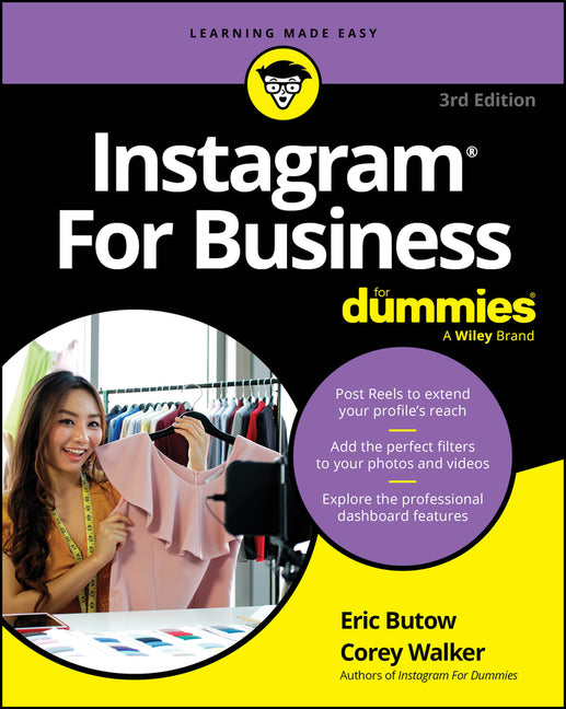 Book cover for Instagram for Business for Dummies