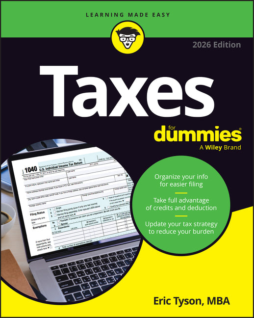Book cover for Taxes for Dummies, 2026 Edition