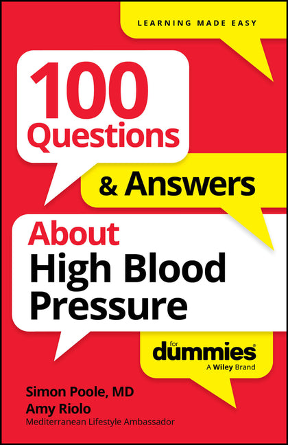 Book cover for 100 Questions & Answers about High Blood Pressure for Dummies