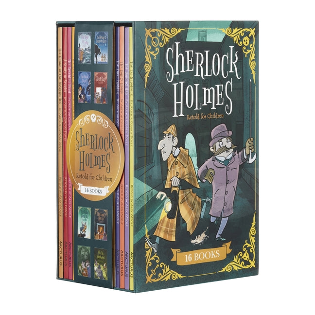 Book cover for Sherlock Holmes Retold for Children: 16-Book Box Set
