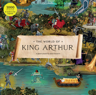 Book cover for The World of King Arthur 1000 Piece Puzzle