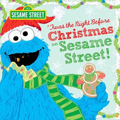 Book cover for Twas the Night Before Christmas on Sesame Street