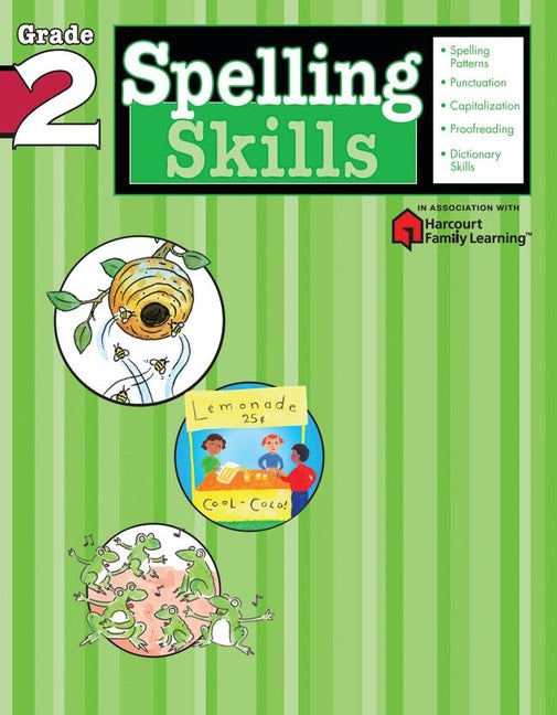 Book cover for Spelling Skills: Grade 2 (Flash Kids Harcourt Family Learning)