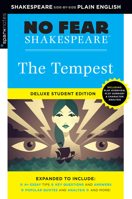 Book cover for Tempest: No Fear Shakespeare Deluxe Student Editions - Shakespeare Side-By-Side Plain English (Revised)