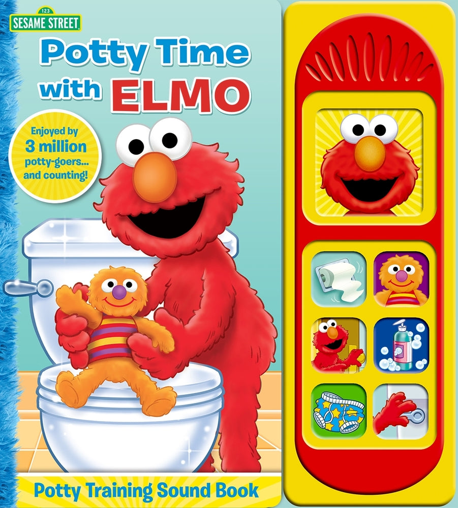 Book cover for Sesame Street: Potty Time with Elmo Potty Training Sound Book [With Battery]