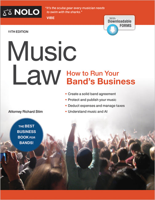 Book cover for Music Law: How to Run Your Band's Business