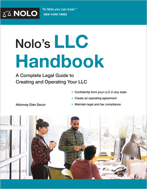 Book cover for Nolo's LLC Handbook: A Complete Legal Guide to Creating and Operating Your LLC