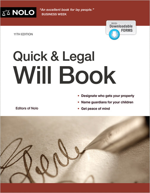 Book cover for Quick & Legal Will Book