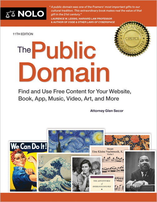 Book cover for Public Domain: How to Find & Use Copyright-Free Writings, Music, Art & More