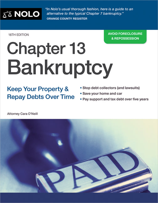 Book cover for Chapter 13 Bankruptcy: Keep Your Property & Repay Debts Over Time