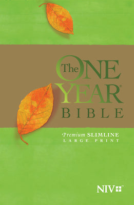 Book cover for One Year Bible-NIV-Premium Slimline Large Print