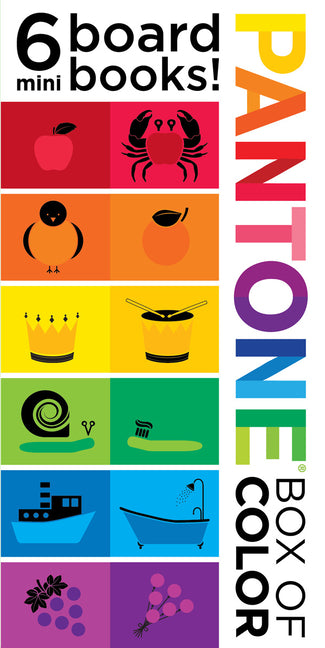 Book cover for Pantone: Box of Color: 6 Mini Board Books!: 6 Mini Board Books!