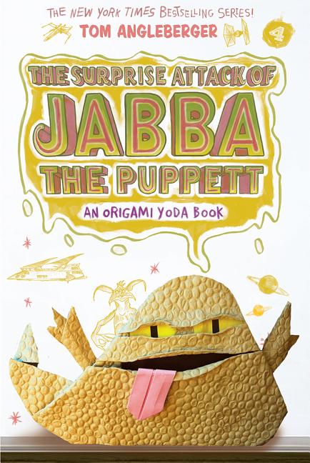 Book cover for The Surprise Attack of Jabba the Puppett (Origami Yoda #4)