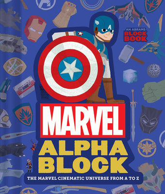 Book cover for Marvel Alphablock (an Abrams Block Book): The Marvel Cinematic Universe from A to Z