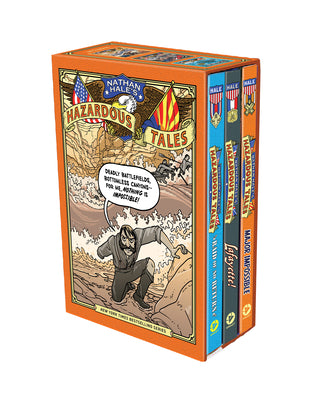 Book cover for Nathan Hale's Hazardous Tales Third 3-Book Box Set