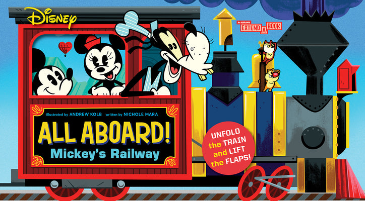 Book cover for Disney All Aboard! Mickey's Railway (an Abrams Extend-A-Book)
