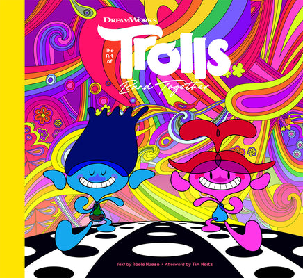 Book cover for The Art of DreamWorks Trolls Band Together