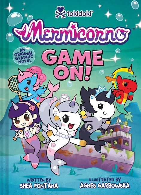 Book cover for Mermicorno: Game On!: An Early Graphic Novel