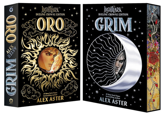 Book cover for Grim and Oro: Dueling Crowns Edition (a Lightlark Saga Deluxe Companion Book)