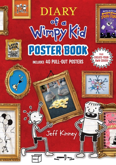 Book cover for Diary of a Wimpy Kid Poster Book: Includes 40 Pull-Out Posters